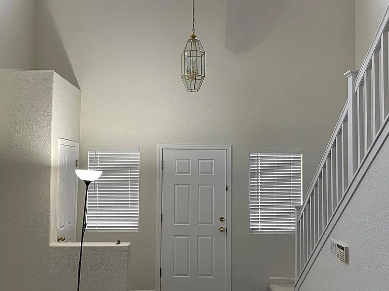Front entryway and living room