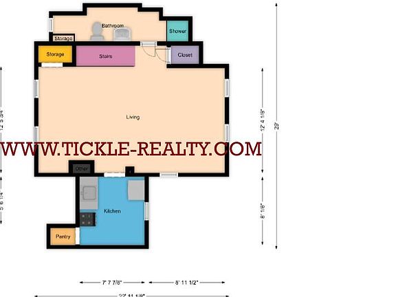 Dimensions approximate -but very close!