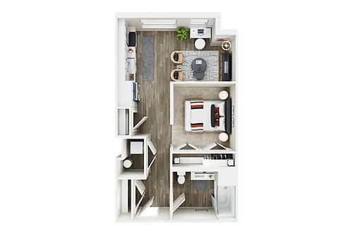 Floor plan STUDIO - E