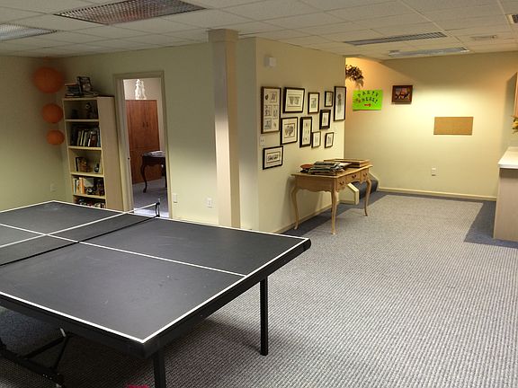 Partially finished basement