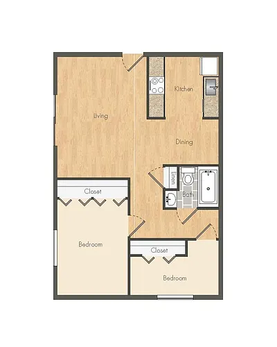 Floor plan 2DU