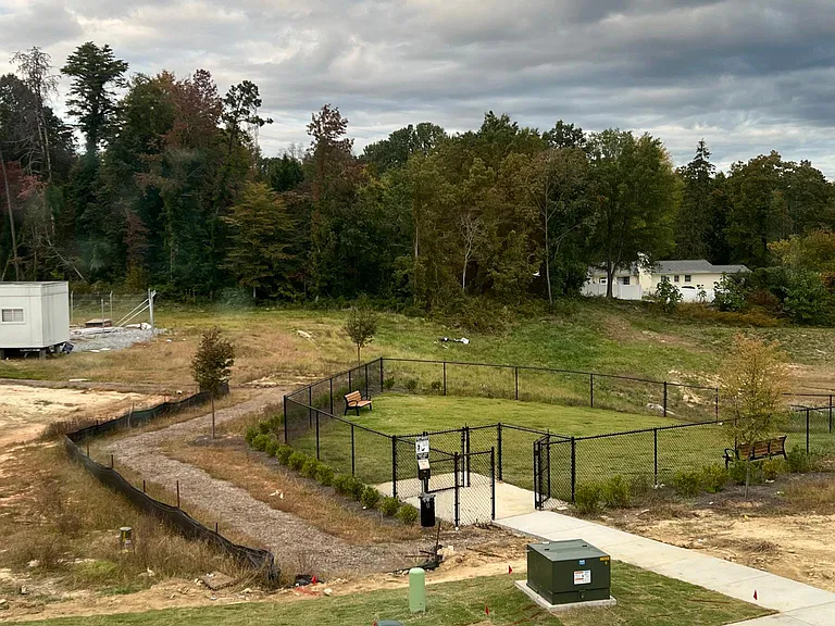 View from Master. top view of the dog Park right behind the house.