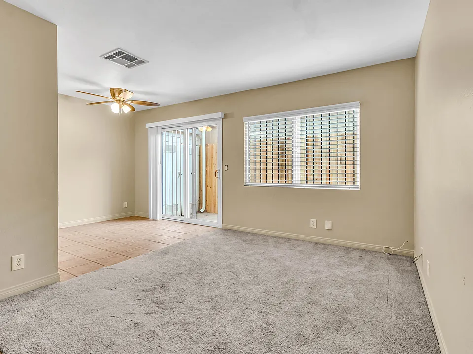 Living Room with Slider to private patio.