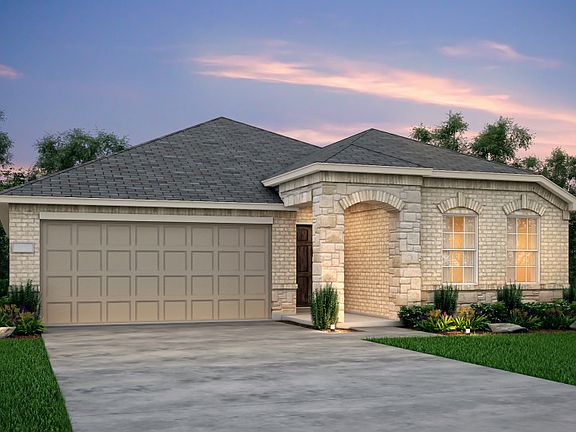 Exterior F - The Killeen plan, a one-story home with 2-car garage