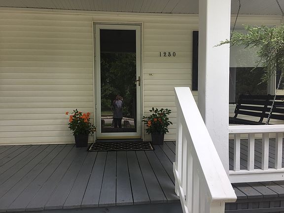 Lovey front porch with swing