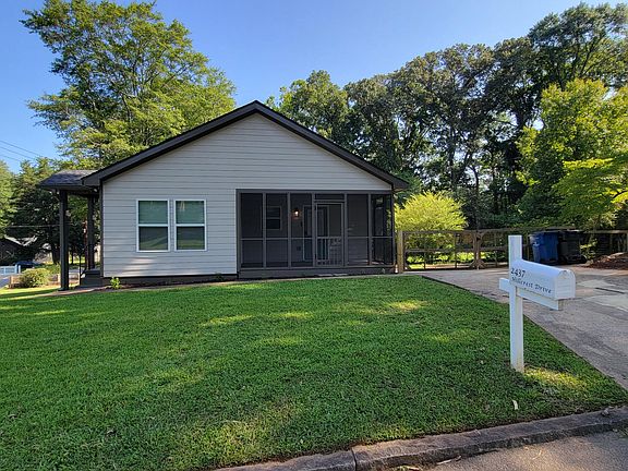 Off-street parking and screened-in porch.
