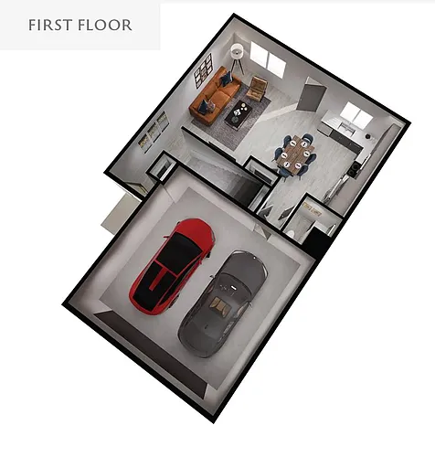 Floor plan Timberline 3-Bed w/Unfinished Basement