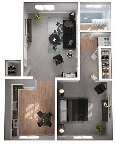 Floor plan One Bedroom