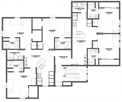 Floor plan Remington Row Apartments