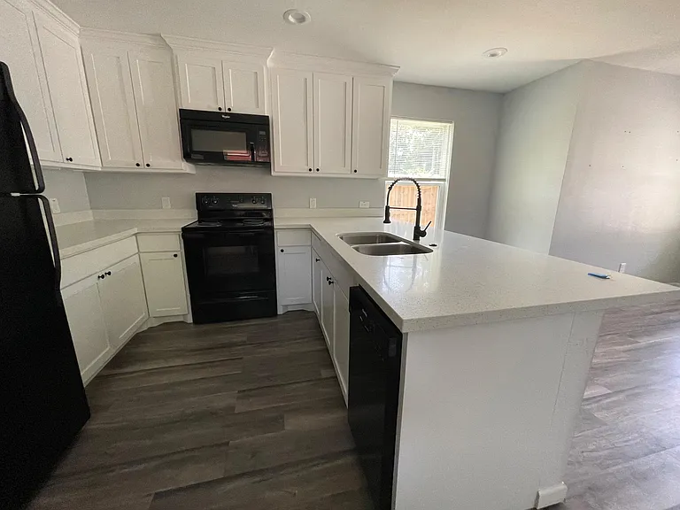 Abundance of cabinet space; this kitchen will please the family chef