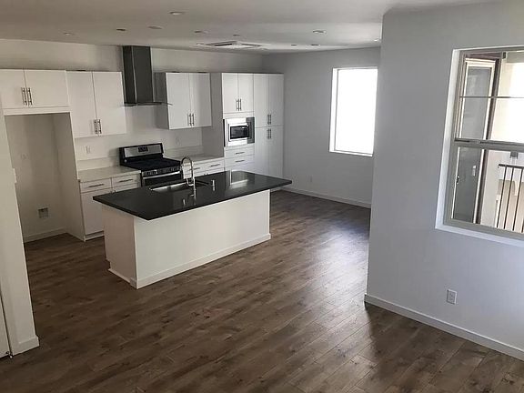 Kitchen from family room space
