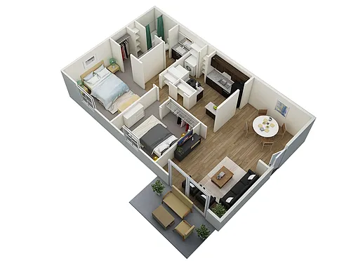 Floor plan Two Bedroom B