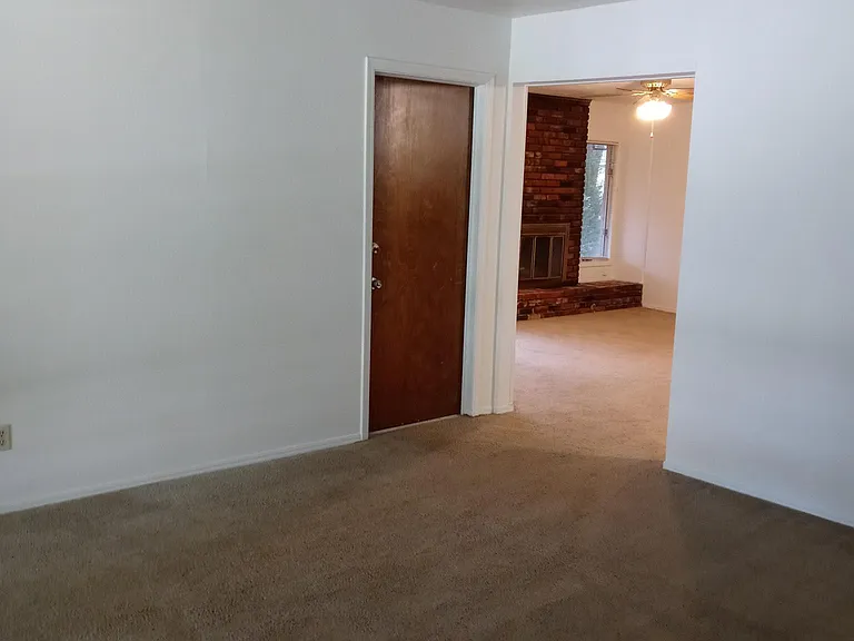Looking away from the den into the family room