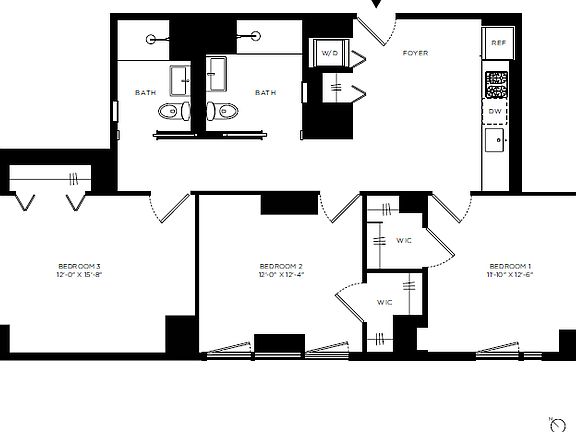2nd image of 600 W 58th St #5A
