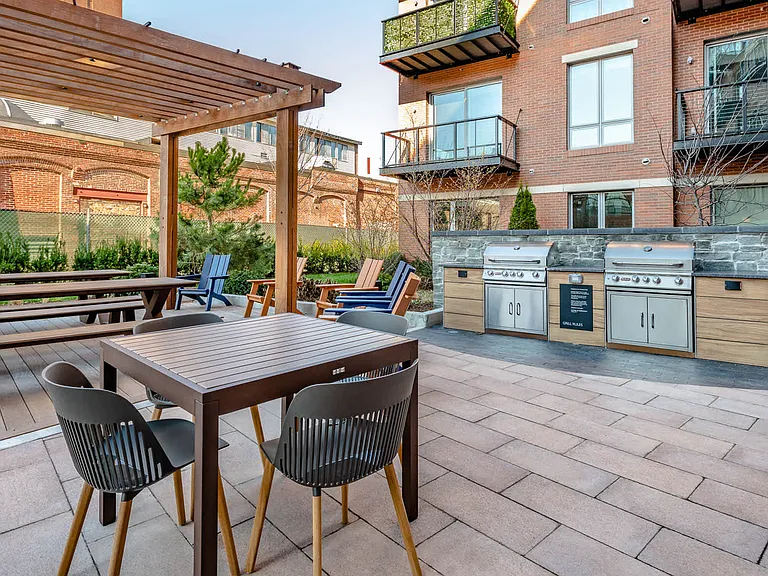 Courtyard and BBQ Grilling Area