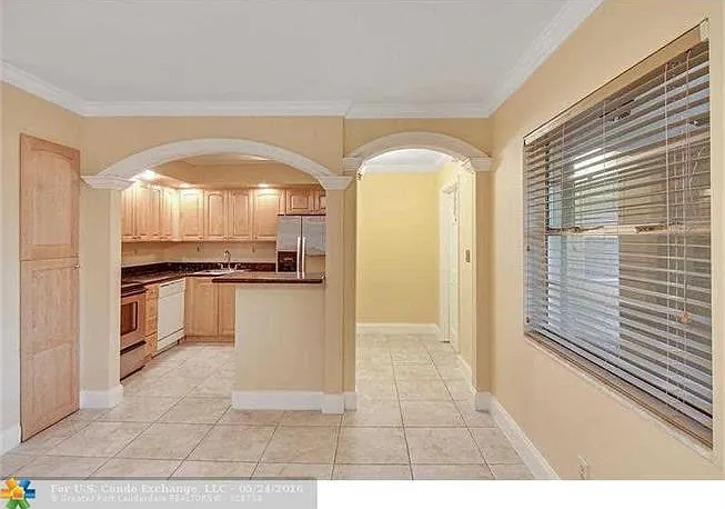 Entrance hallway and kitchen
