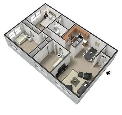 Floor plan 3x2 Classic