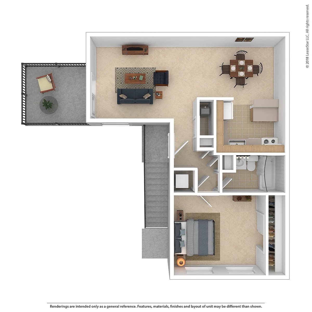 Floor plan 1 Bed 1 Bath