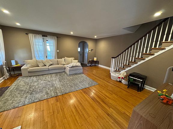 Family room with views out the french doors