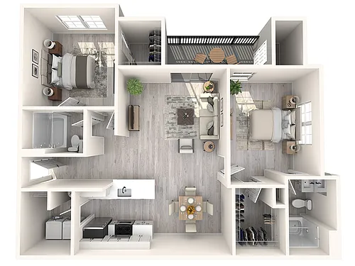 Floor plan The Crenshaw - Deck