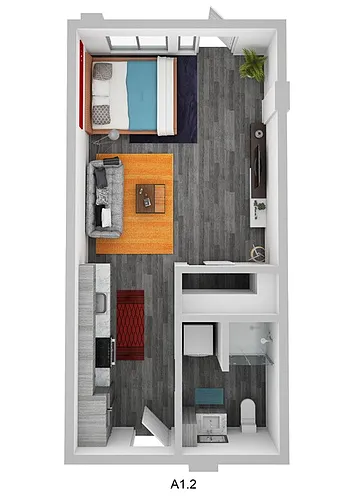 Floor plan Studio S9