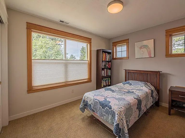 Third Bedroom with Berber Carpet and Lots of Natural Light.