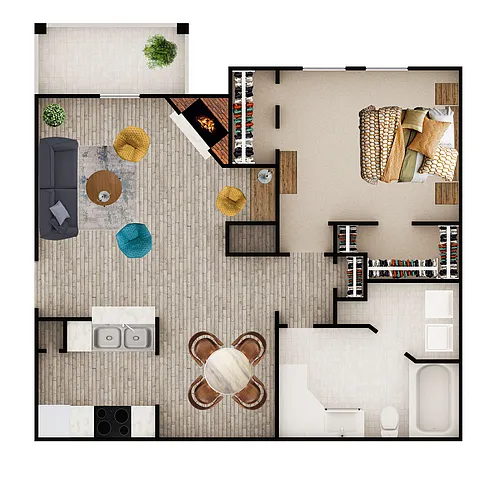 Floor plan 1800 A6