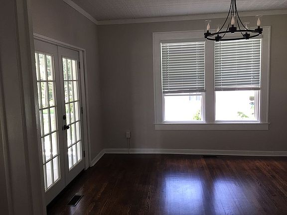 French doors to porch