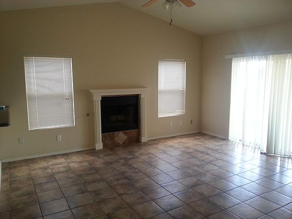 Living room fireplace