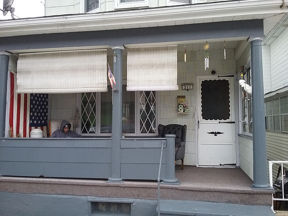 entrance/front balcony