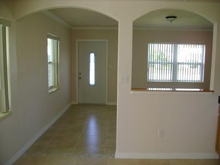 Front door from kitchen