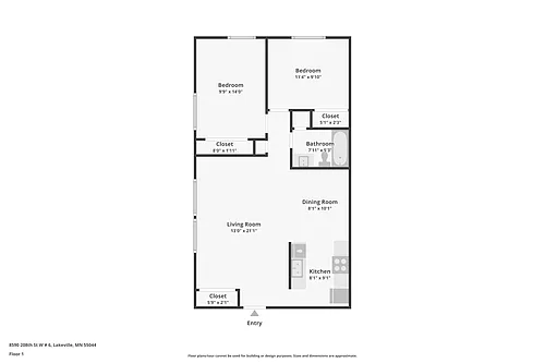 Floor plan Evergreen 2BR