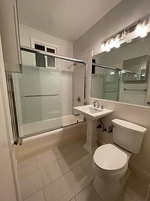 Nob Hill Place ~ Newly renovated residences! ~ Spacious bathroom with tile flooring, polished fixtures and large mirrors