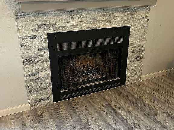 New floors, and fireplace