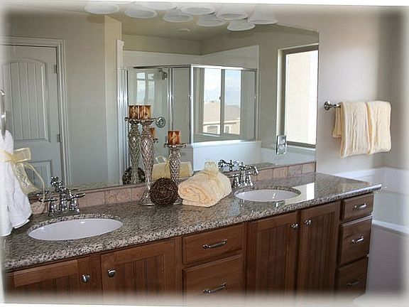Masterbath with jetted tub and seperate shower.