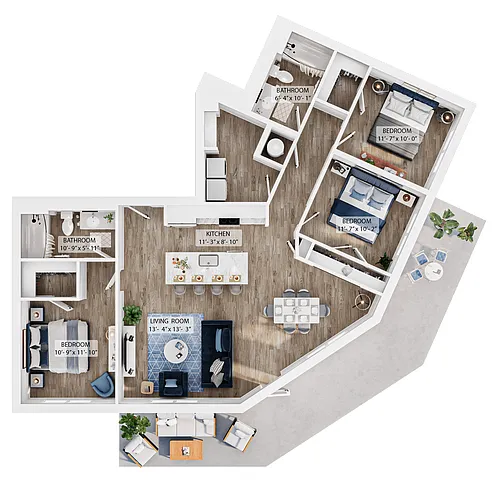 Floor plan D1