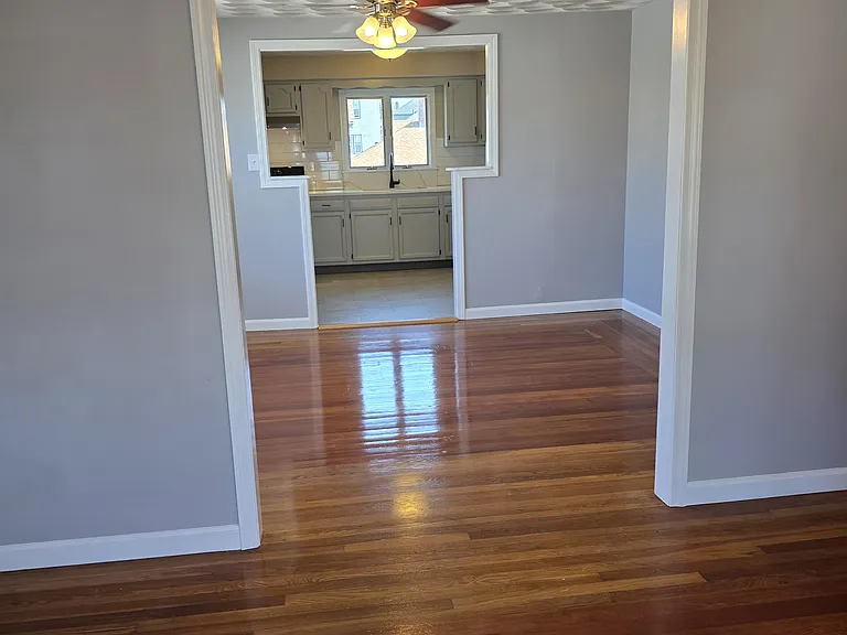 Living room and dining room
