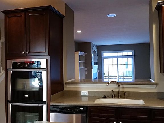 2nd floor -- Kitchen and the sliding door to the west-side balcony