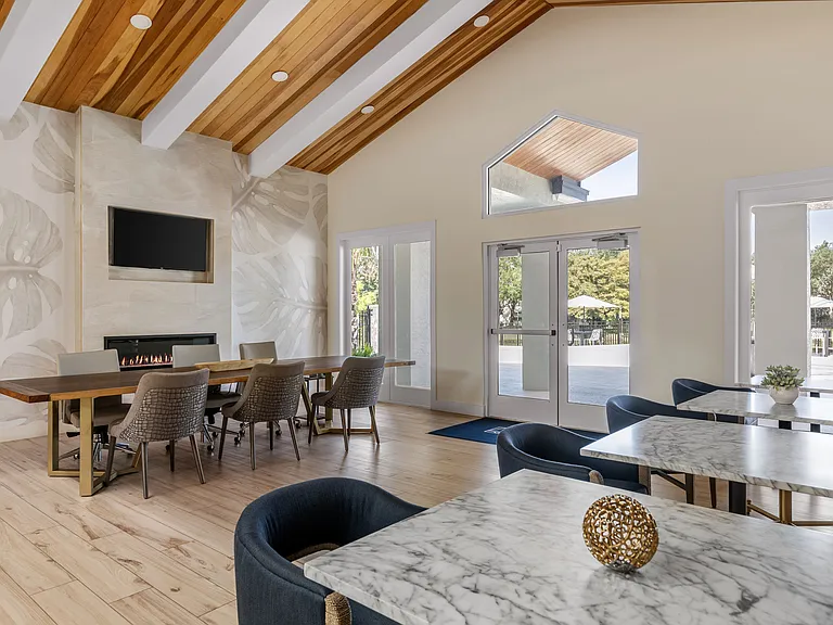 Host, hang out, or just relax in the clubhouse.