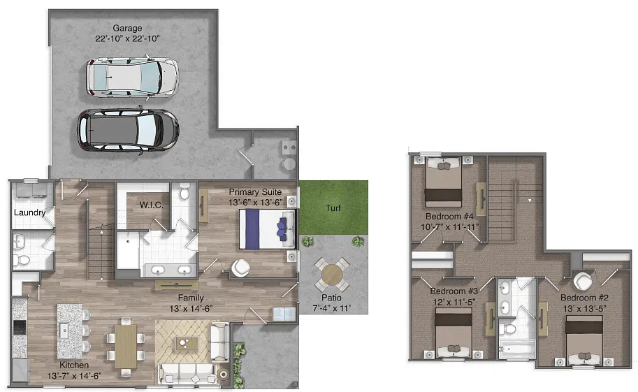 Floor plan Owens with Attached Garage