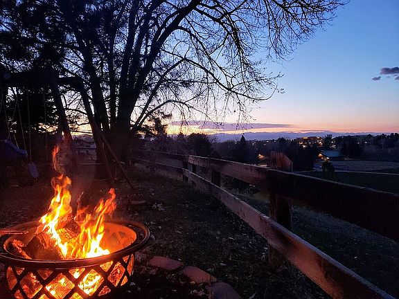 Sunset mountain views