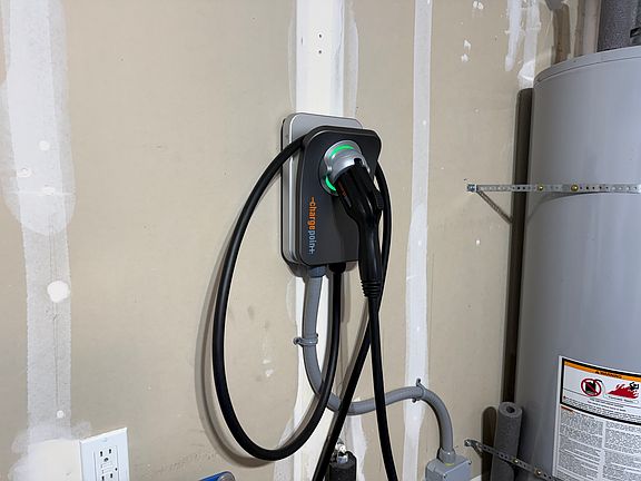 Level 2 EV charger, 30-amp circuit.
