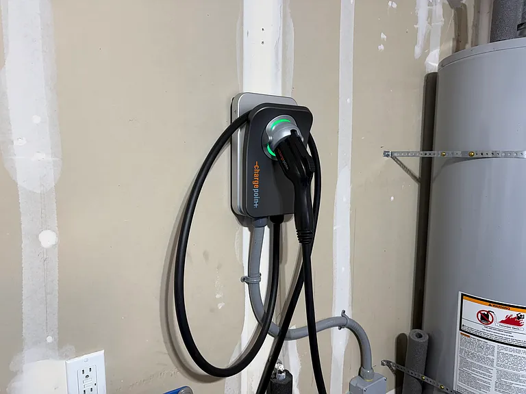 Level 2 EV charger, 30-amp circuit.