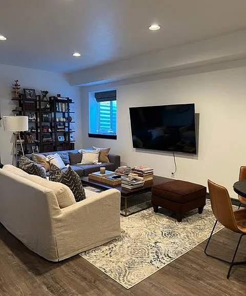 Basement level living area