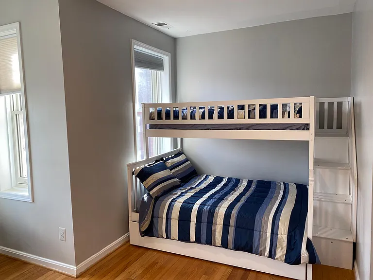 Bedroom #3 with work space and bunk bed