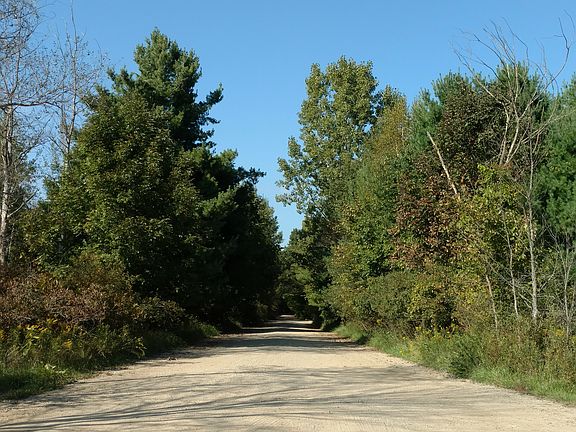 Private road entrance.