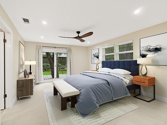 Master bedroom - virtually staged
