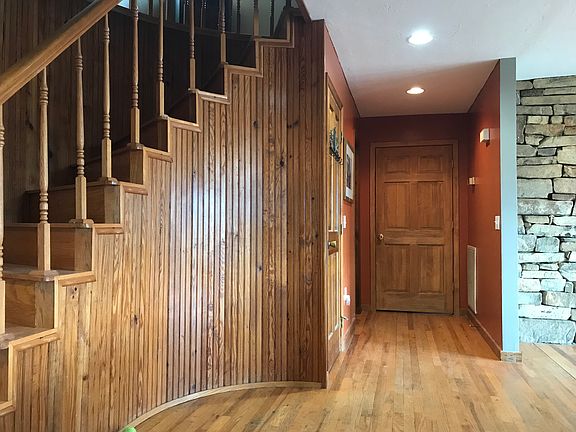 Base of stairs to master bed