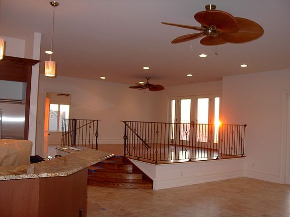 spacious open 3rd fl kitchen, dining and living area