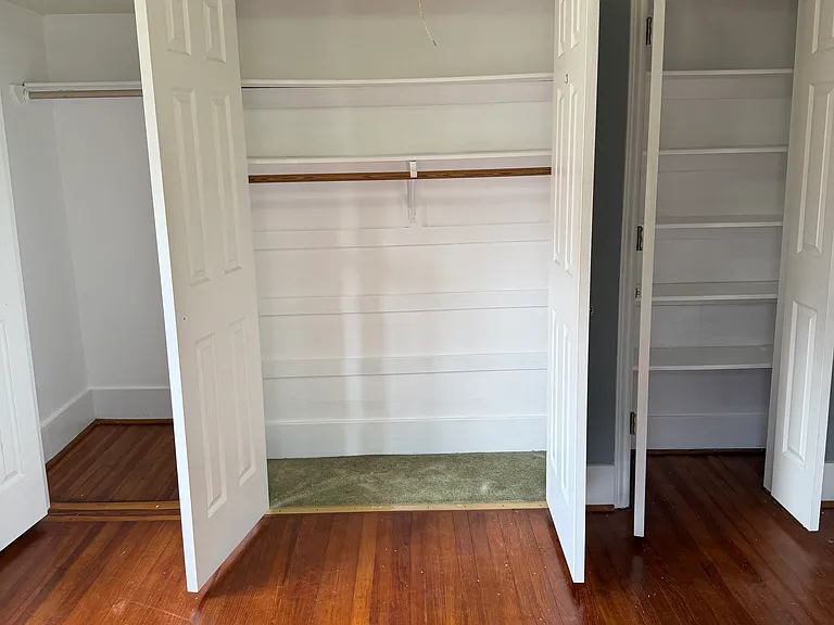 Secondary bedroom closets
